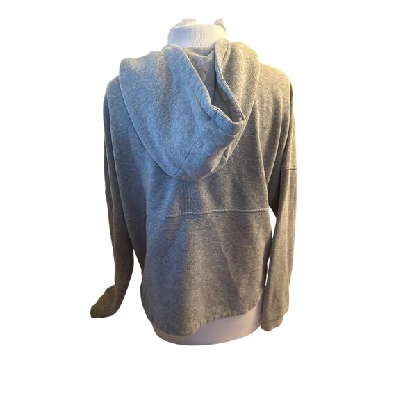 Women M PrAna 1961351 Cozy Up Illana Hoodie Pullover Gray Hemp Sweatshirt - Picture 4 of 6